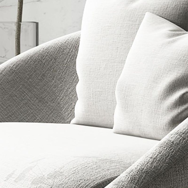 Scandinavian 34.6"Wide Cotton Blend Fixed Back Sloped Arms Papasan Chair with 2 Pillows Clearhalo 'Accent Chairs' 'accent_chairs' 'Chairs & Seating' 'furn' 'furn_accent_chairs' 'Furniture' 'Living Room Furniture' 1200x1200_aab1822a-30ff-48af-a82a-dc7417a27340