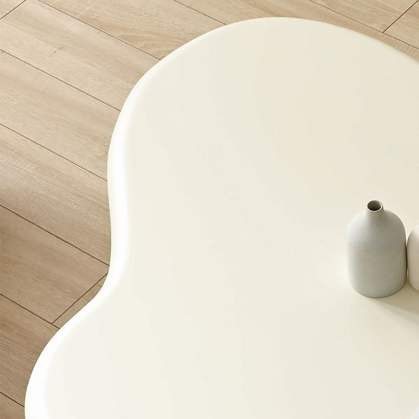 Contemporary Wood Geometric Coffee Table 4 Legs Coffee Cocktail Table