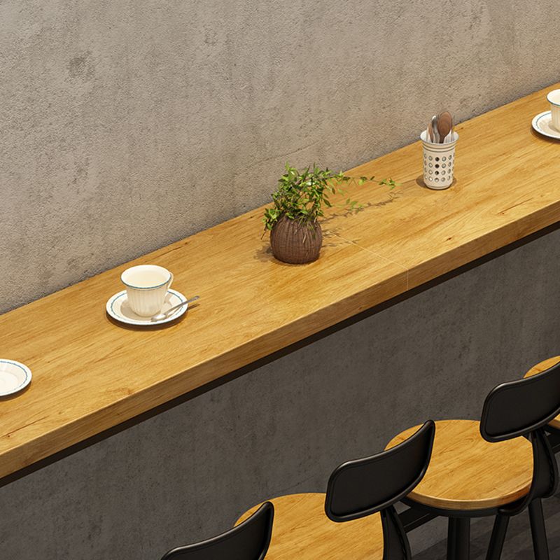 Tavolo da pranzo in legno in legno di pino tavolo da bar rettangolo industriale con cavalletto per il balcone del caffè