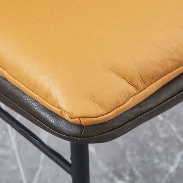 Contemporary Dining Chair Armless Chairs with Metal Legs for Kitchen Clearhalo 'Dining Chairs' 'Dining Tables & Seating' 'dining_chair' 'furn' 'furn_dining_chair' 'Furniture' 'furniture_dining_chair' 'Kitchen & Dining Furniture' 1200x1200_aab4b954-bf4e-42c7-af4a-a2906fba4838