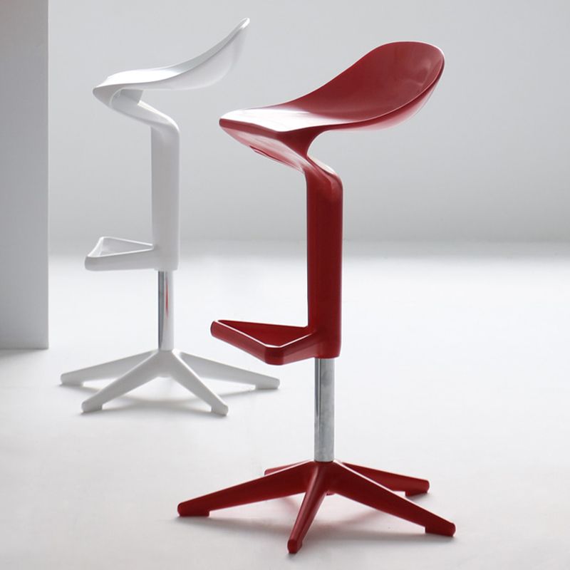 Modern Liftable Bar-stool Low Back Bar Stool with Metal Legs Clearhalo 'Bar Furniture' 'Bar Stools' 'bar_stools' 'furn' 'furn_bar_stools' 'Furniture' 'furniture_bar_stools' 'Kitchen & Dining Furniture' 1200x1200_aab536d8-3f85-4841-bd1a-385b5b188e9f