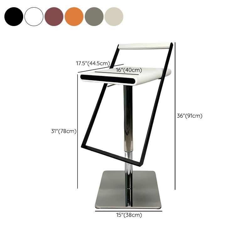 Tabouret de bar en cuir tabouret de comptoir industriel pour le salon