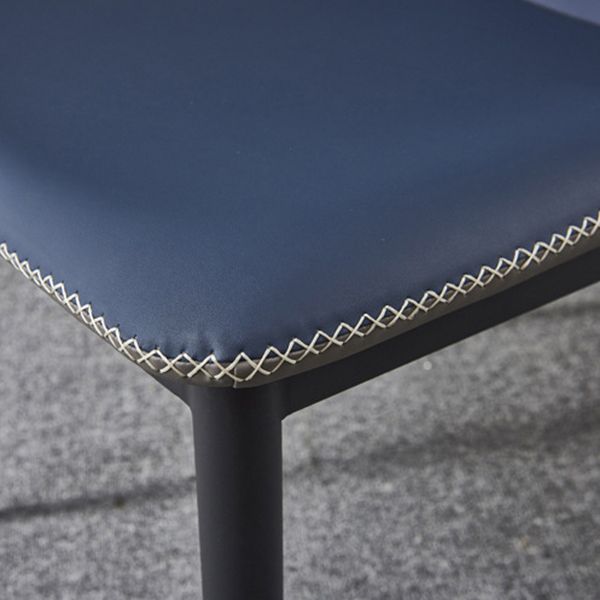 Contemporary Home Side Chair Wingback Metal Upholstered Dining Room Chair Clearhalo ' kitchen&dining_furn' 'Dining Chairs' 'Dining Tables & Seating' 'dining_chair' 'furn' 'furn_dining_chair' 'Furniture' 'furniture_dining_chair' 'Kitchen & Dining Furniture' 'kitchen' 1200x1200_aab71408-589d-4750-9bd0-5597f12a0b0f