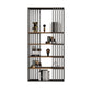 Modern Style 4-Shelf Bookshelf Open Black Shelf Bookcase for Study Room Clearhalo 'Bookcases' 'furn' 'furn_bookcases' 'Furniture' 'furniture_bookcases' 'kitchen' 'kitchen_bookcases' 'Living Room Furniture' 'Office Furniture' 1200x1200_aab890f8-2ab1-4990-b210-3aa0d87e43de