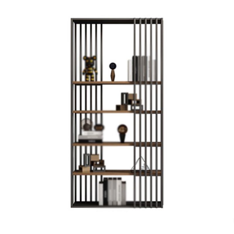 Modern Style 4-Shelf Bookshelf Open Black Shelf Bookcase for Study Room Clearhalo 'Bookcases' 'furn' 'furn_bookcases' 'Furniture' 'furniture_bookcases' 'kitchen' 'kitchen_bookcases' 'Living Room Furniture' 'Office Furniture' 1200x1200_aab890f8-2ab1-4990-b210-3aa0d87e43de