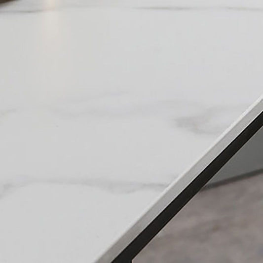 Industrial White Top Counter Table 42-inch Height Table for Living Room Clearhalo 'Bar Furniture' 'Bar Tables' 'bar_tables' 'furn' 'furn_bar_tables' 'Furniture' 'furniture_bar_tables' 'Kitchen & Dining Furniture' 'kitchen&dining_furn' 'kitchen' 1200x1200_aab92e39-8a07-4b80-b6b9-6e31246c4b0d
