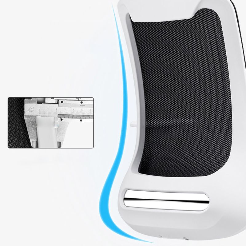 Silla de oficina moderna Armas fijas Tapizadas sin silla angustiante