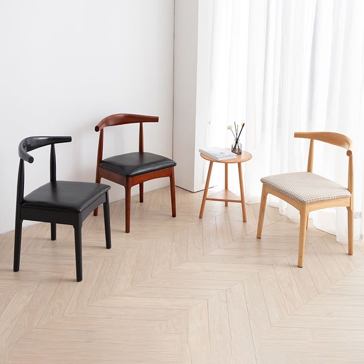 Chaise de style moderne en bois ouvert à l'arrière pour salle à manger pour salle à manger