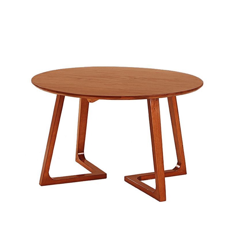 Sala de estar Mesa de comedor de madera de estilo simple Mesa de comedor redonda