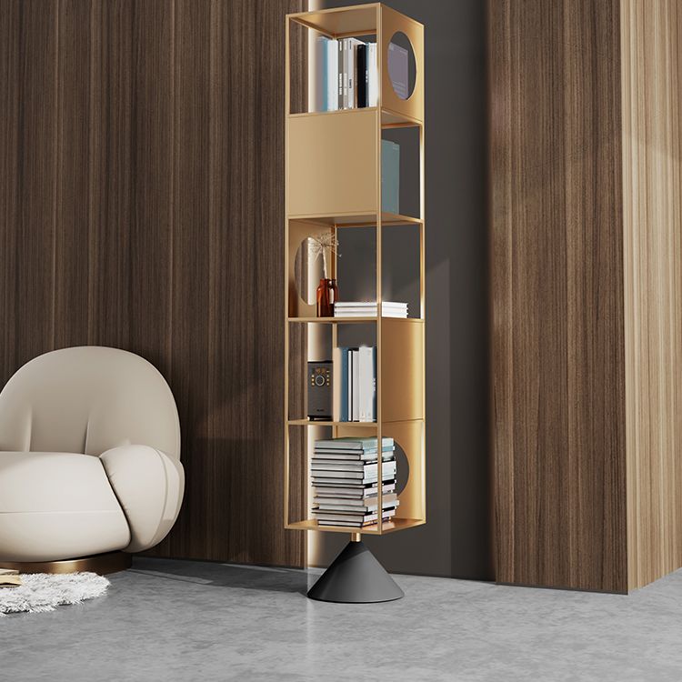ホームオフィス用の棚付きのモダンな標準書籍棚の金属オープンシェルフ本棚