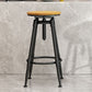 Industrial Adjustable Counter Chair Metal Round Indoor Dining Stool with Swivel