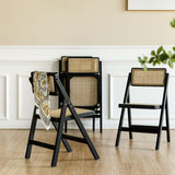 Silla lateral de madera sólida silla de comedor plegable de estilo moderno para casa