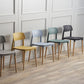 Contemporary Style Dining Chair Armless Dining Chairs with Wooden Legs for Kitchen