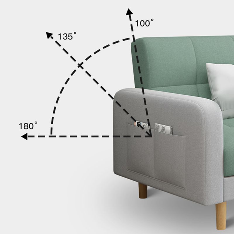 80"High Modern Nordic Square Arm Convertible Sofa with pillows Clearhalo 'furn' 'furn_sofas' 'Furniture' 'furniture_sofas' 'kitchen' 'kitchen_sofas' 'Living Room Furniture' 'Sofa' 'sofas' 1200x1200_aac0a77c-f0c6-4db1-a7a4-d125892681b9