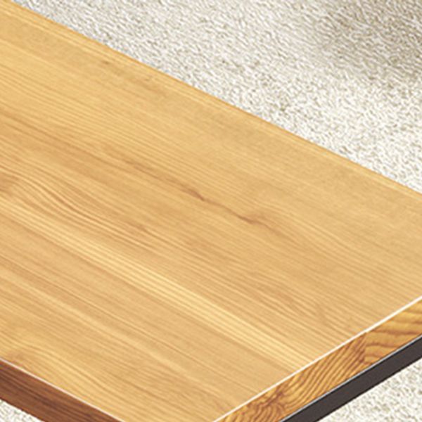 Solid Wood Bistro Table Brown Rectangle Bar Height Pub Table with 3-shelf Clearhalo 'Bar Furniture' 'Bar Tables' 'bar_tables' 'furn' 'furn_bar_tables' 'Furniture' 'Kitchen & Dining Furniture' 1200x1200_aac10d14-8883-4cd4-9ace-405a8e958470