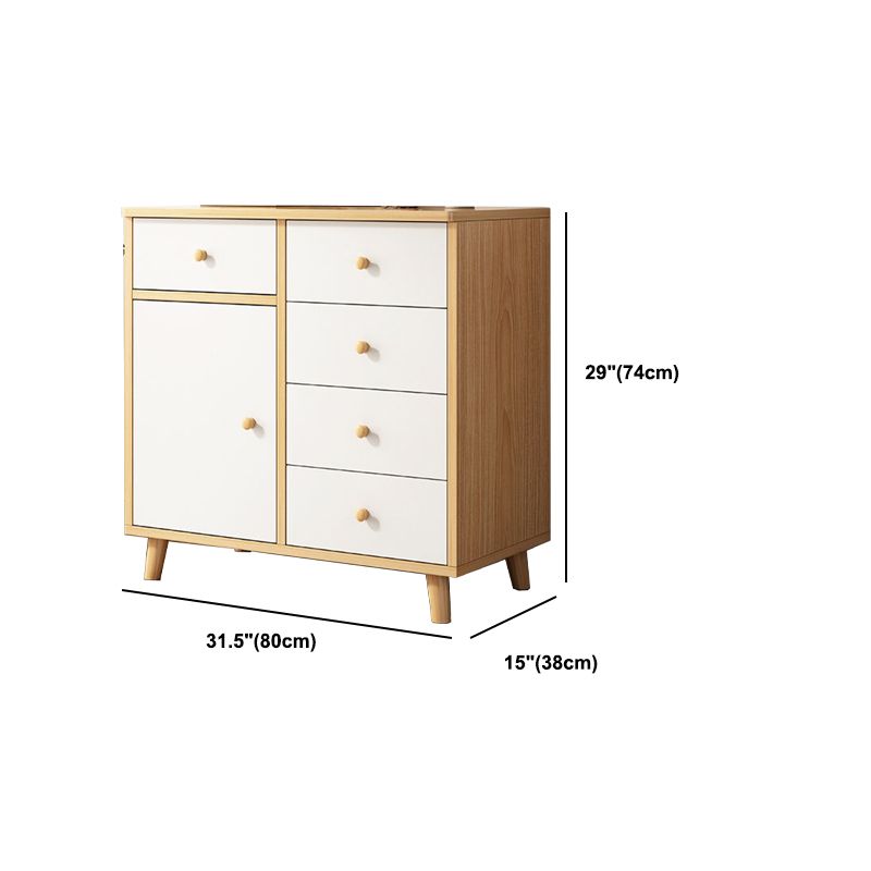14,96 "Chérie d'accent en bois moderne de large avec armoire d'accent rectangle du tiroir