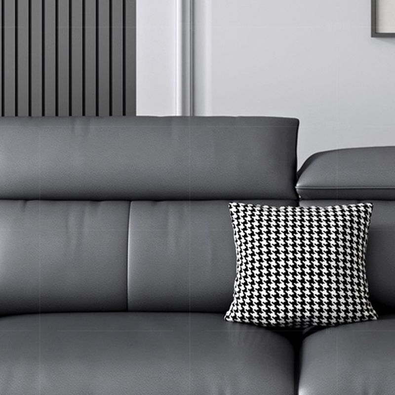 Dark Gray Modern Pillow Top Arm Sectional with Removable Cushions for Living Room Clearhalo 'furn' 'furn_sectionals' 'Furniture' 'furniture_sectionals' 'kitchen' 'kitchen_sectionals' 'Living Room Furniture' 'Sectionals' 1200x1200_aac34d04-7c25-4346-9ba9-0dda8fb81c92