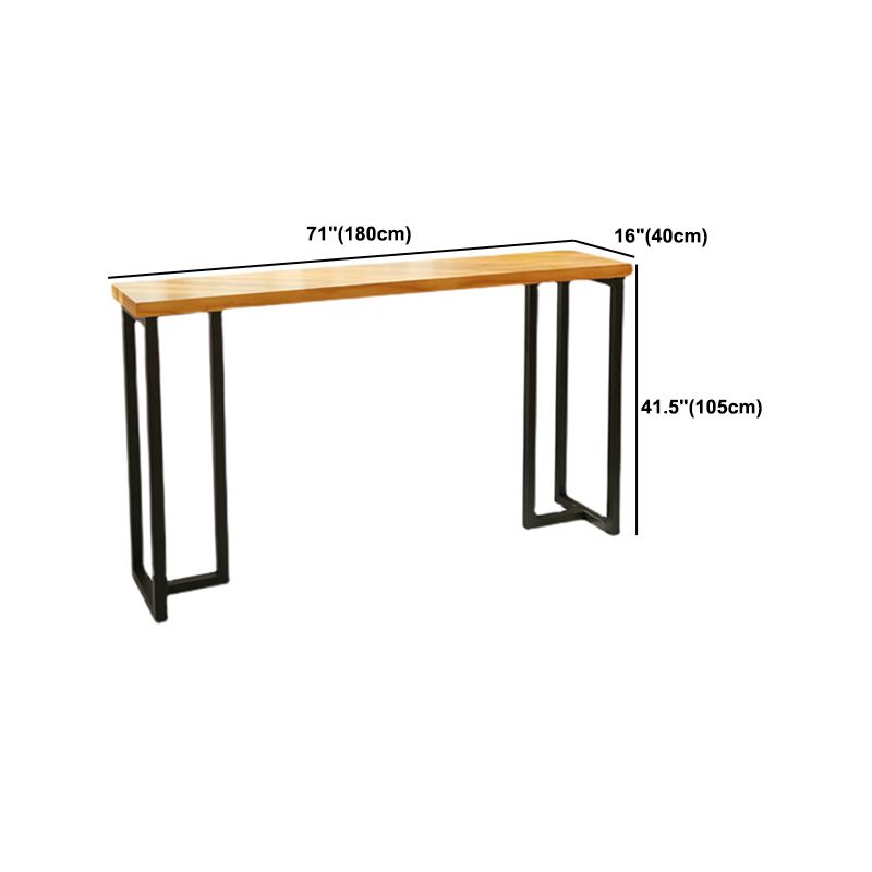 Rectangle Rectangle Table de table de barres massifs 1/4/7