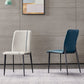 Modern Armless Dining Chairs Parsons Side Chair Set for Kitchen