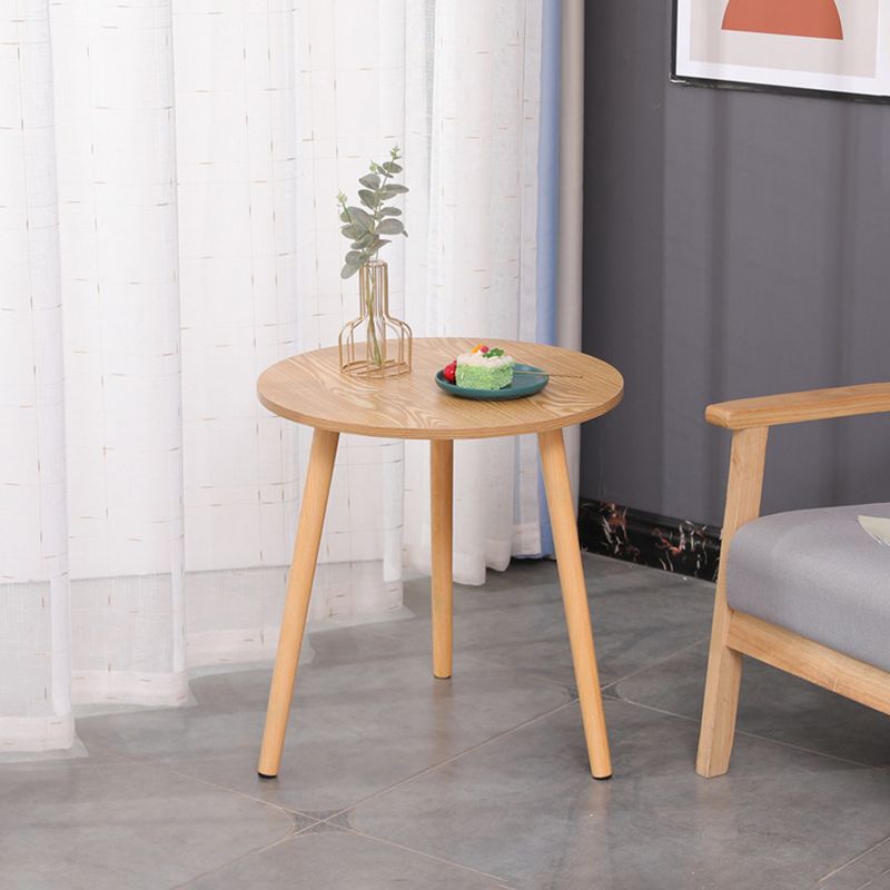 3 Legs End Table Natural/ White/ Yellow Round Wood Side End Table Clearhalo 'Coffee & Accent Tables' 'End & Side Tables' 'end_side_table' 'end_side_tables' 'furn' 'furn_end_side_tables' 'Furniture' 'furniture_end_side_table' 'Living Room Furniture' 1200x1200_aac81c57-0d32-4789-96b4-19ee40f3dd68