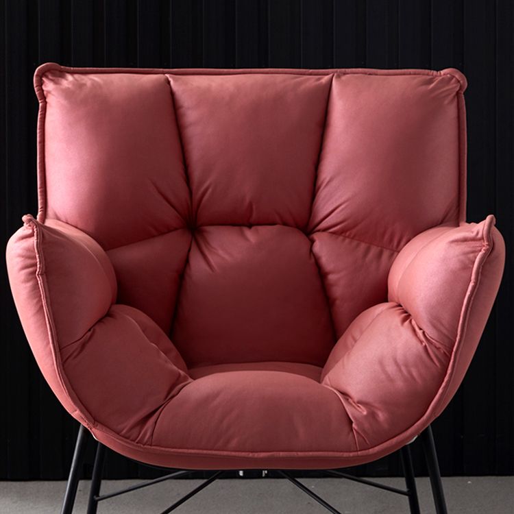 Modern Metal Indoor-Outdoor Chair Home Parsons Tufted Back Side Chair with Arm Clearhalo ' kitchen&dining_furn' 'Dining Chairs' 'Dining Tables & Seating' 'dining_chair' 'furn' 'furn_dining_chair' 'Furniture' 'furniture_dining_chair' 'Kitchen & Dining Furniture' 'kitchen' 1200x1200_aac99fe5-b806-46d2-ad12-2c2080436e93