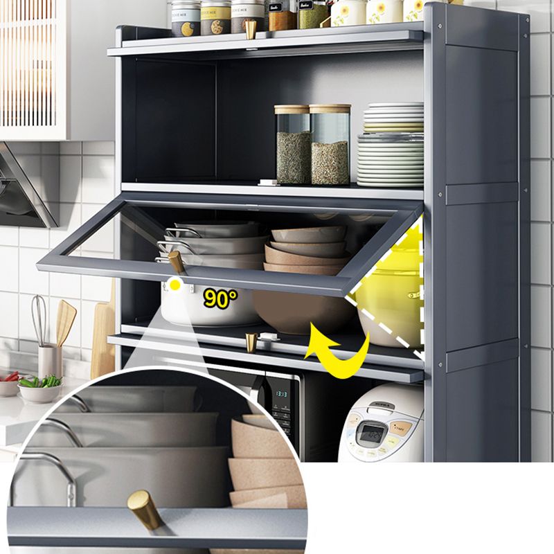 Sideboard di bambù contemporaneo di bambù con porte per sala da pranzo