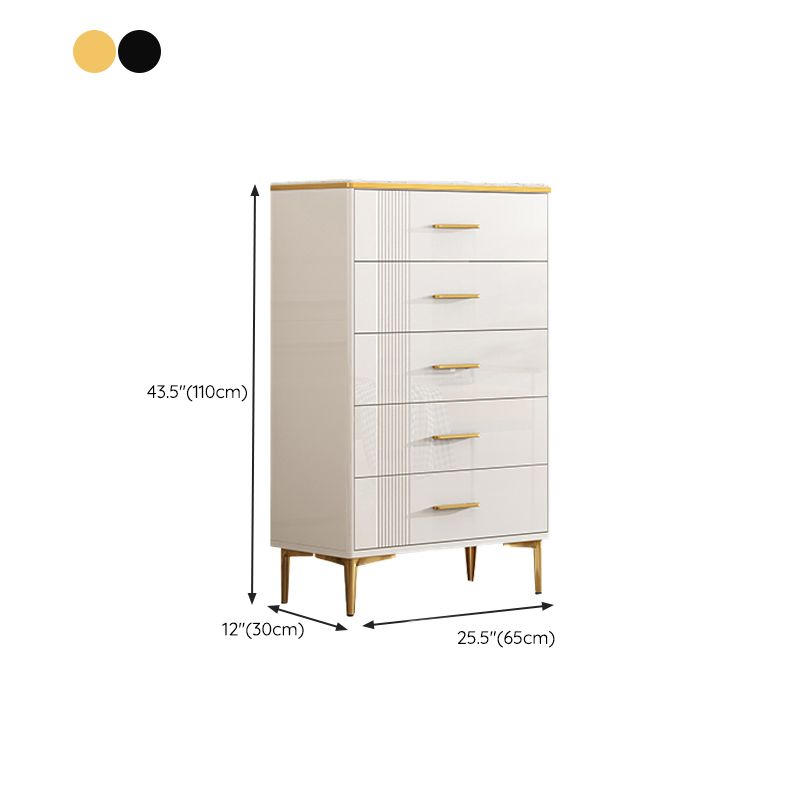Glam Chest Bedroom Stone 16" Wide Storage Chest in White with Drawers Clearhalo 'Bedroom Furniture' 'Dressers & Chests' 'dressers_chests' 'furn' 'furn_dressers_chests' 'Furniture' 1200x1200_aacae3e3-fd5f-4ed0-8a4e-ab7b9c6618cd