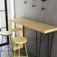 Industrial Rectangle Bistro Bar Desk Pine Solid Wood Bar Dining Table Clearhalo 'Bar Furniture' 'Bar Tables' 'bar_tables' 'furn' 'furn_bar_tables' 'Furniture' 'Kitchen & Dining Furniture' 1200x1200_aacaedb0-4399-41c4-8bbf-0ed77c2766f3