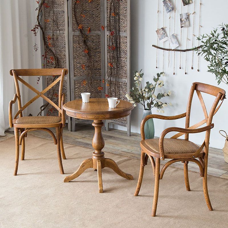Farmhouse Wood Dining Room Chairs Wicker Dining Arm Chairs for Restaurant Use Clearhalo ' kitchen&dining_furn' 'Dining Chairs' 'Dining Tables & Seating' 'dining_chair' 'furn' 'furn_dining_chair' 'Furniture' 'furniture_dining_chair' 'Kitchen & Dining Furniture' 'kitchen' 1200x1200_aacd2911-d440-4bb8-8c09-da430276e4ea