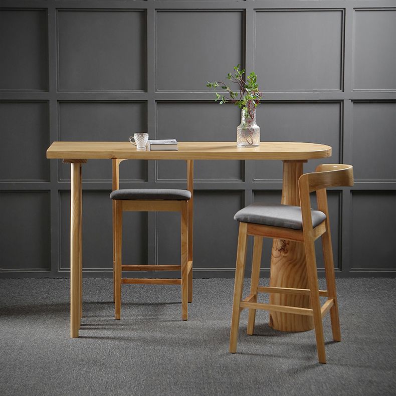 1/2/3 stuks industriële rechthoekige pubtafel set houten toonbanktafel met hoge ontlasting