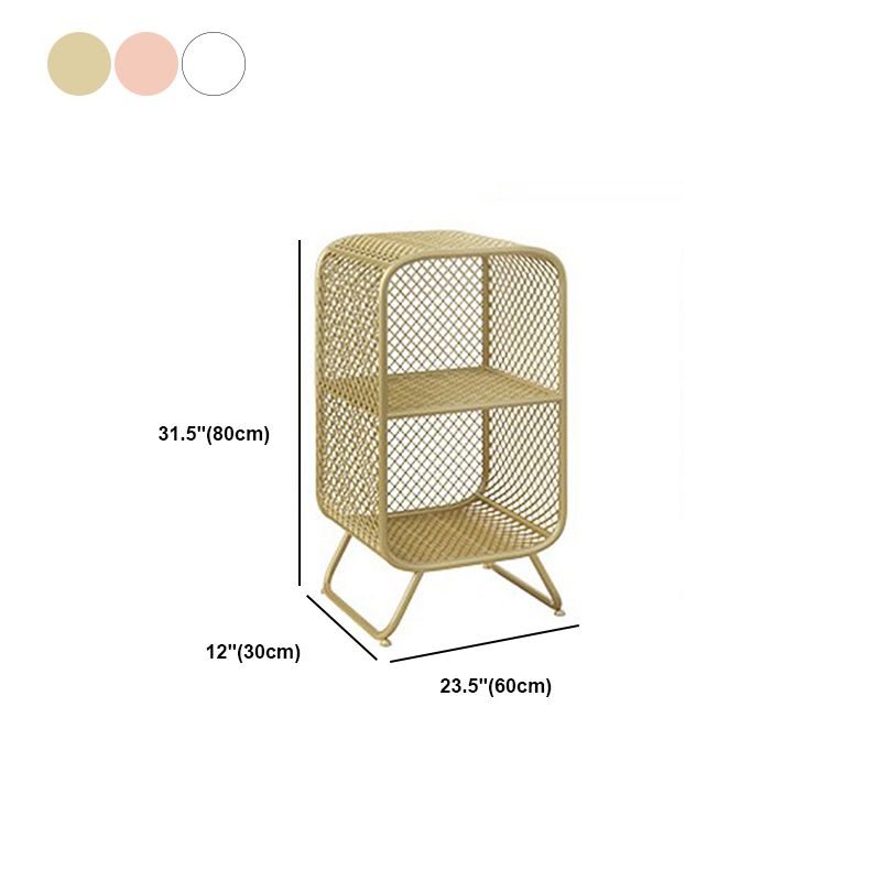 Glam Metal Bookshelf Closed Back with Shelves Bookcase Vertical Clearhalo 'Bookcases' 'furn' 'furn_bookcases' 'Furniture' 'Office Furniture' 1200x1200_aace52cc-a05c-4df0-980d-7a1758c04a36