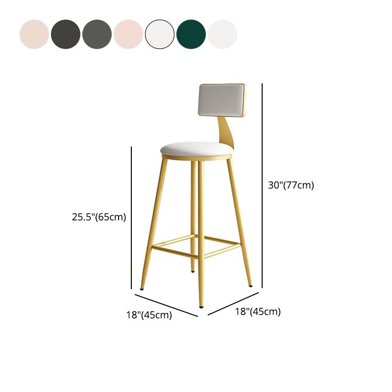 Home Matte Finish Upholstered Stools Glam Low Back Bar Stool Clearhalo 'Bar Furniture' 'Bar Stools' 'bar_stools' 'Furniture' 'furniture_bar_stools' 'Kitchen & Dining Furniture' 1200x1200_aacefe51-8bcf-424c-9633-fc8a140a6046