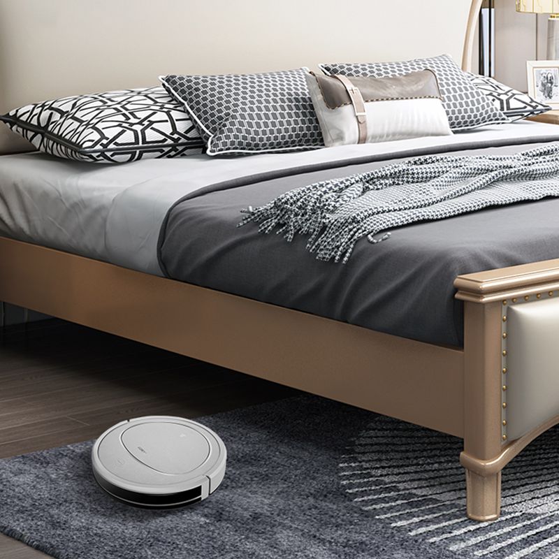 Matelas en bois massif glam inclus avec lit standard panneau de dossier de tête de lit