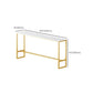 Glam Bar-height Table Faux Marble and White Bar Table for Patio Use Clearhalo 'Bar Furniture' 'Bar Tables' 'bar_tables' 'furn' 'furn_bar_tables' 'Furniture' 'Kitchen & Dining Furniture' 1200x1200_aad0b427-85b4-4c0a-80ad-c0f87e47c3db