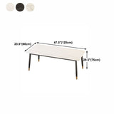 Modern Matte Finish Faux Marble Table Rectangle 4 Legs Dining Table Clearhalo ' dining_table' 'Dining Tables & Seating' 'Dining Tables' 'furn' 'furn_dining_table' 'Furniture' 'furniture_dining_table' 'Kitchen & Dining Furniture' 'kitchen&dining_furn' 'kitchen' 'kitchen_dining_table' 1200x1200_aad13b6b-8d7c-414c-8e77-c27d61621e95