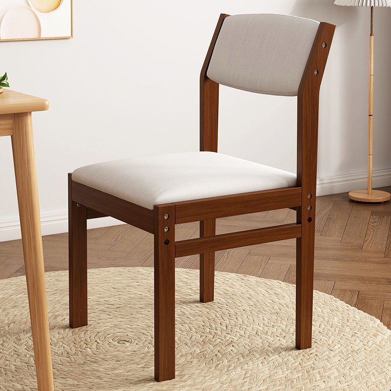 Modern Rubberwood Home Armless Dining Chairs Open Back Dining Side Chair, 1 Piece Clearhalo 'Dining Chairs' 'Dining Tables & Seating' 'dining_chair' 'furn' 'furn_dining_chair' 'Furniture' 'furniture_dining_chair' 'Kitchen & Dining Furniture' 1200x1200_aad26c4e-268e-4fdc-9252-108d74f40280