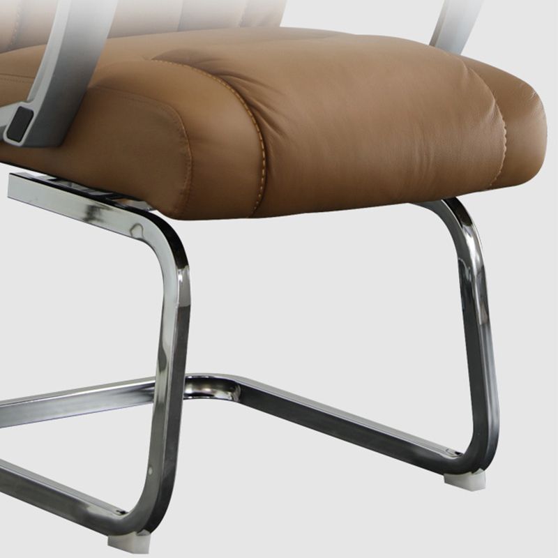 Modern Fixed Arms Office Chair No Wheels No Distressing Ergonomic Chair