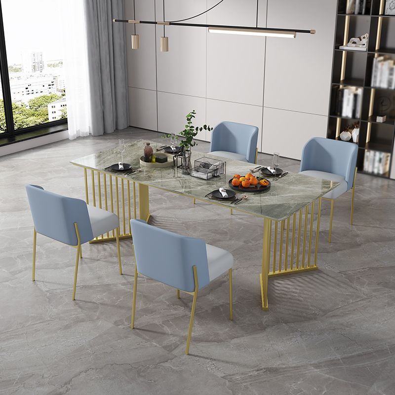 Luxury Home Sintered Stone Dining Table Rectangular Table with Double Pedestal Base Clearhalo ' dining_table' 'Dining Tables & Seating' 'Dining Tables' 'furn' 'furn_dining_table' 'Furniture' 'furniture_dining_table' 'Kitchen & Dining Furniture' 'kitchen&dining_furn' 'kitchen' 'kitchen_dining_table' 1200x1200_aad51bec-92e2-4260-bbb9-6096d336cab1