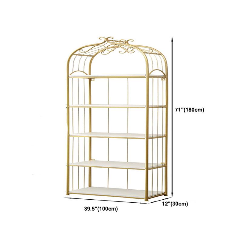 Metal Bookshelf Modern Etagere Bookcase Storage and Display Shelves Clearhalo 'Bookcases' 'furn' 'furn_bookcases' 'Furniture' 'Office Furniture' 1200x1200_aad523bc-921f-4bb7-b394-c090b841f2fa