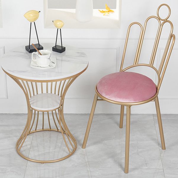 Scandinavian Style Upholstered Armless Dining Chairs Open Back Dining Side Chairs Clearhalo 'Dining Chairs' 'Dining Tables & Seating' 'dining_chair' 'furn' 'furn_dining_chair' 'Furniture' 'furniture_dining_chair' 'Kitchen & Dining Furniture' 1200x1200_aad5a717-5be9-42cb-951b-89497066a15a