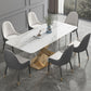 Modern Sintered Stone Dining¬†Room¬†Set with Rectangle Table and Gold LegsDining Table Furniture Clearhalo 'Dining Room Sets' 'Dining Tables & Seating' 'dining_room_set' 'furn' 'furn_dining_room_set' 'Furniture' 'furniture_dining_room_set' 'Kitchen & Dining Furniture' 'kitchen&dining_furn' 'kitchen' 1200x1200_aad5dc1f-bb01-4557-856b-0bca158fb339