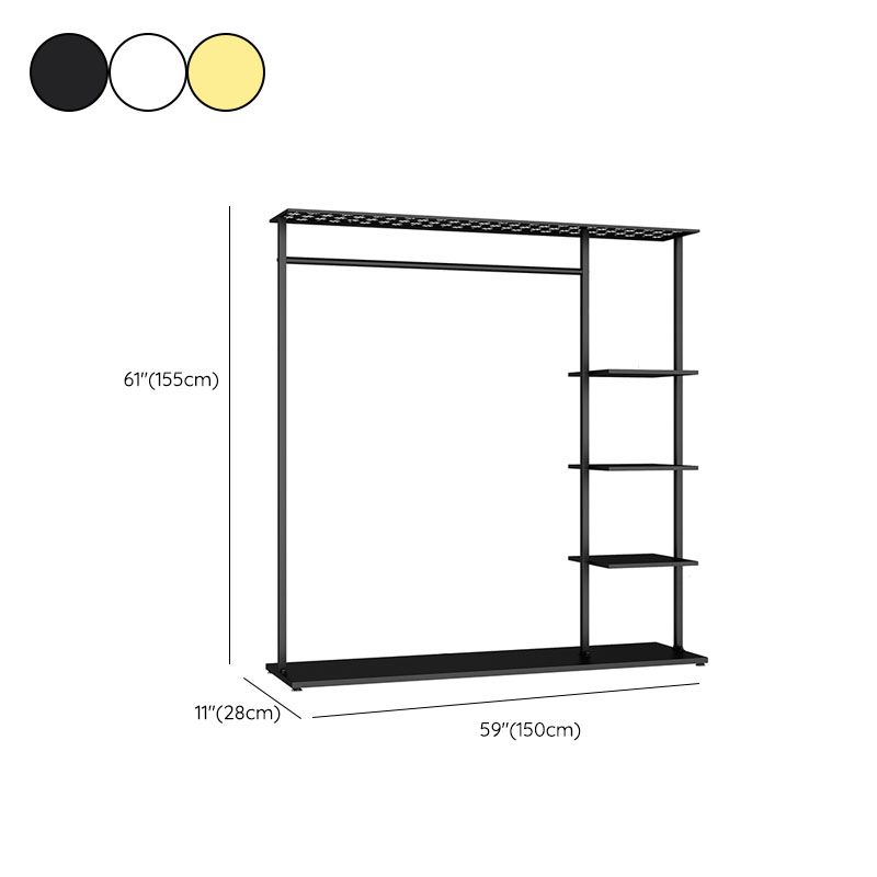 Hall Contemporary Stand Metal Nessun scaffalatura angosciante includeva un cappotto indipendente