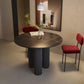 Round Shape Two-Color Dining Table Sintered Stone Table Contemporary with 3 Legs Clearhalo ' dining_table' 'Dining Tables & Seating' 'Dining Tables' 'furn' 'furn_dining_table' 'Furniture' 'furniture_dining_table' 'Kitchen & Dining Furniture' 'kitchen&dining_furn' 'kitchen' 'kitchen_dining_table' 1200x1200_aad6a63f-d2aa-4ccf-860e-e18bb8de7f14