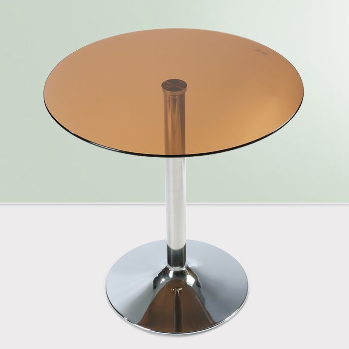 Modern Round Dining Room Table Tempered Glass Table with Tulip Base for Dining Room Clearhalo ' dining_table' 'Dining Tables & Seating' 'Dining Tables' 'furn' 'furn_dining_table' 'Furniture' 'furniture_dining_table' 'Kitchen & Dining Furniture' 'kitchen&dining_furn' 'kitchen' 'kitchen_dining_table' 1200x1200_aad89224-82fc-4fcf-8c06-df14d573f4a9