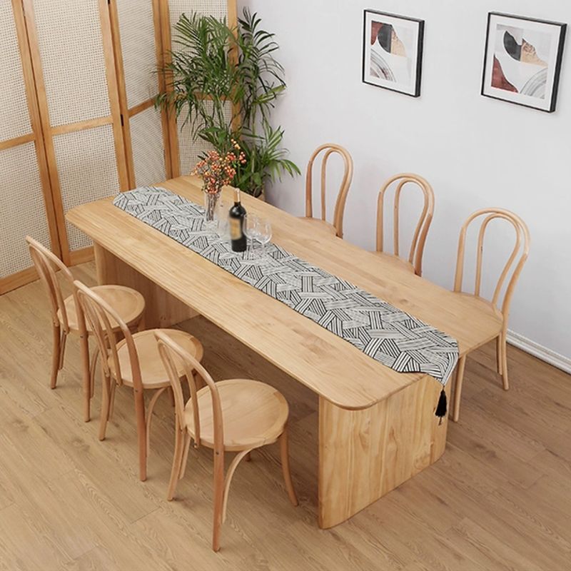 Modern Solid Wood Dining Table Set 1/2/5/7 Pieces Dining Set for Home Use Clearhalo 'Dining Room Sets' 'Dining Tables & Seating' 'dining_room_set' 'furn' 'furn_dining_room_set' 'Furniture' 'furniture_dining_room_set' 'Kitchen & Dining Furniture' 1200x1200_aad8e06d-888a-4a7e-a2e0-0201e9027eda