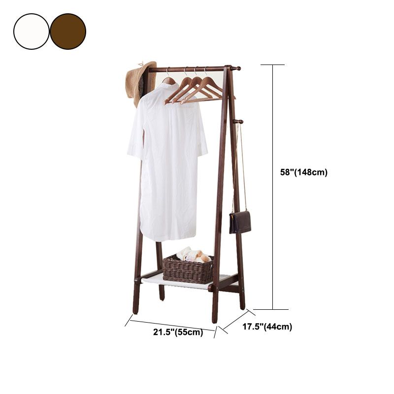 Scandinavian Hall Stand Wood Free Standing Storage Shelf Organizer Hall Tree Clearhalo 'Entry & Mudroom Furniture' 'furn' 'furn_hall_tree_coat_racks' 'Furniture' 'Hall Trees & Coat Racks' 'hall_tree_coat_racks' 1200x1200_aad99489-0f8a-4d27-ab9f-c2f95097e8d5