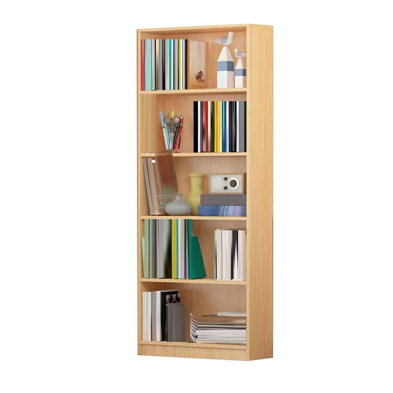 Modern Closed Back Standard Bookshelf Engineered Wood Bookcase