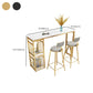 Glam Faux Rectangle Bar Counter Table Marble Bar Counter Table with Metal Legs for Home Clearhalo 'Bar Furniture' 'Bar Tables' 'bar_tables' 'furn' 'furn_bar_tables' 'Furniture' 'Kitchen & Dining Furniture' 1200x1200_aadafb9e-ddba-4e9a-ac13-b17bd3b81095