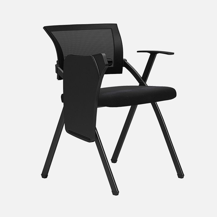 Black Frame Conference Chair No Distressing Fixed Arms Desk Chair Clearhalo 'furn' 'furn_office_chair' 'Furniture' 'Office Chairs' 'Office Furniture' 'office_chair' 1200x1200_aadb3195-f4a2-4ead-b103-0cf00d6f7e7d