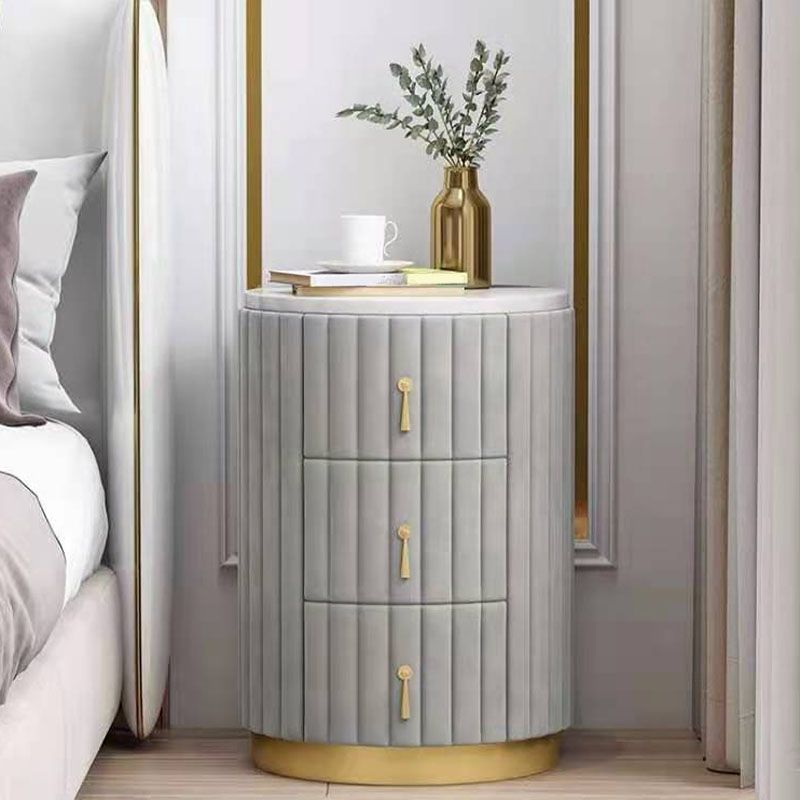 Modernism Storage Night Table 3 Drawers Bed Nightstand for Home Clearhalo 'Bedroom Furniture' 'furn' 'furn_night_stand' 'Furniture' 'night_stand' 'Nightstands' 1200x1200_aadc4dc6-52b2-4000-ada2-0cc10877a528